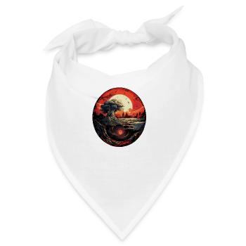 Geheimnisvoller Tunnel im Untergrund - Bandana - Weiß - Vorne