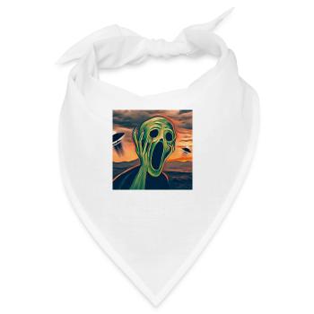 Der UFO-Schrei - Bandana - Weiß - Vorne