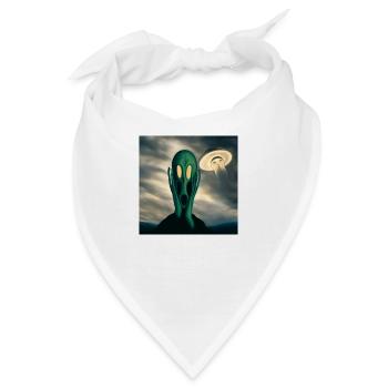 Außerirdischer Schrei - Bandana - Weiß - Vorne