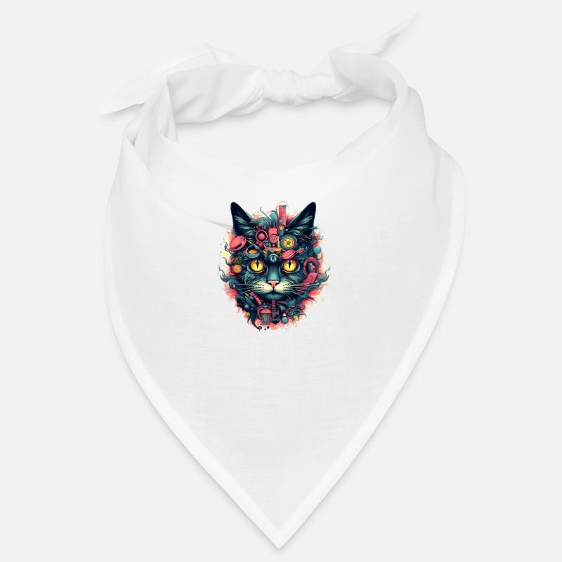 Cyperpunk Katze Bandana