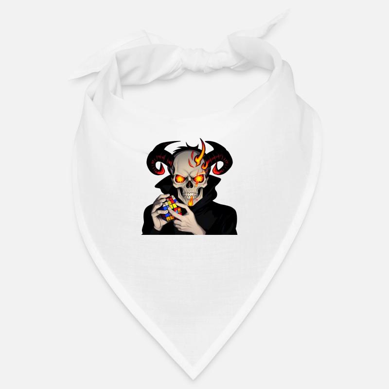 Horned skull | Solving his cursed puzzle cube Bandana