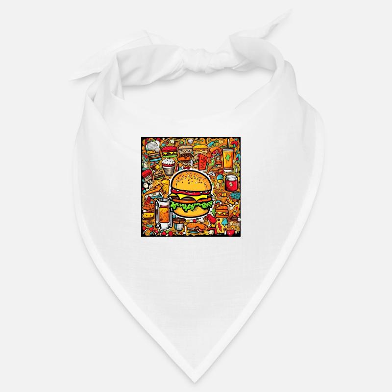 Multi pattern burger Bandana