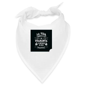 La vida - Bandana - Weiß - Vorne