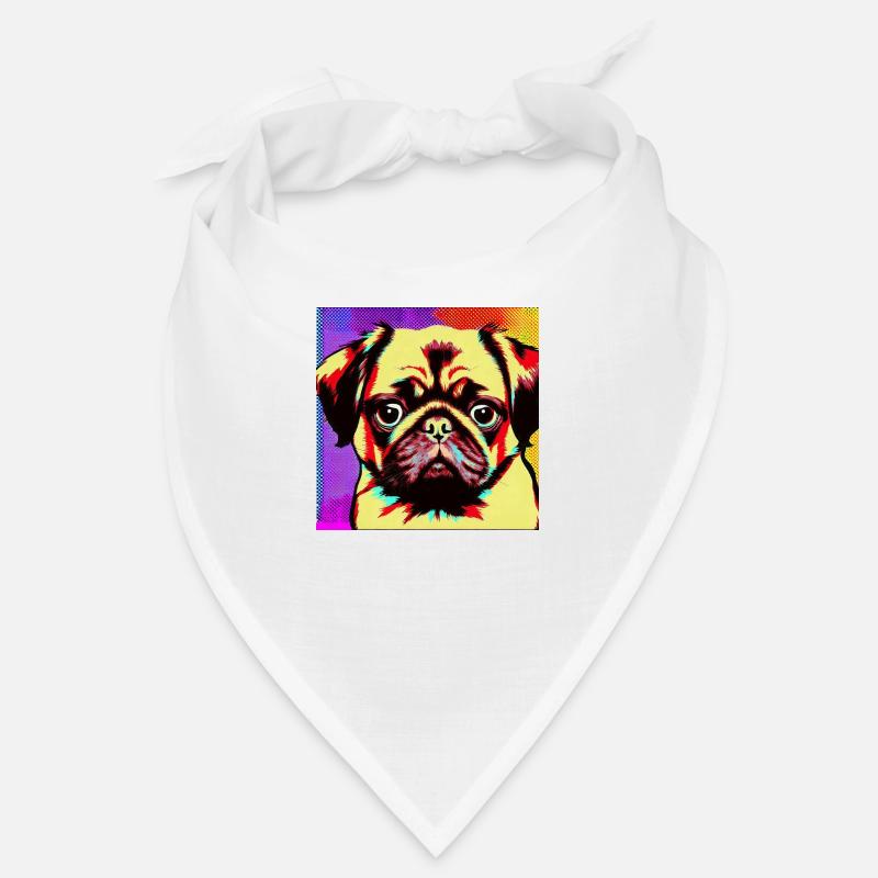 Mops Pop Art Bandana