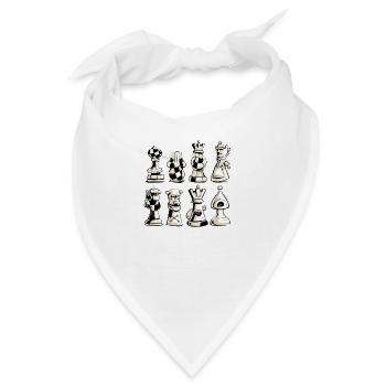 Schachfiguren Nr. 4 - Bandana - Weiß - Vorne