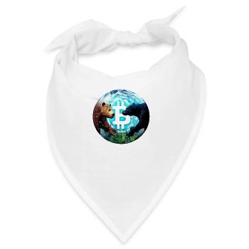 Bitcoin Bull - Bandana - Weiß - Vorne
