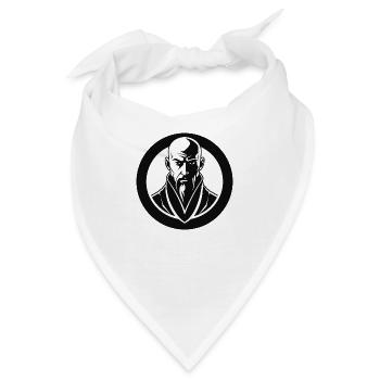 der strenge Meister - Bandana - Weiß - Vorne