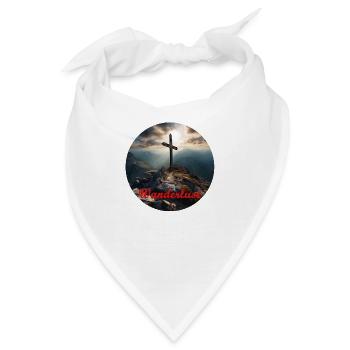 Wanderlust: Auf zum Gipfelkreuz - Bandana - Weiß - Vorne