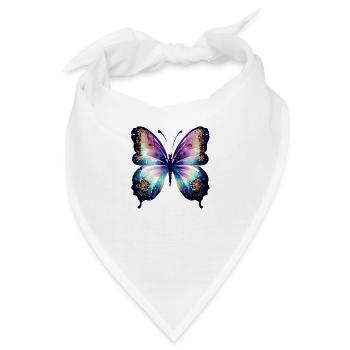 Schmetterling Falter Tier Insekt - Bandana - Weiß - Vorne