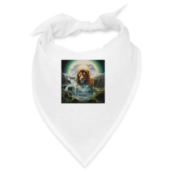 Wahrsagerei des Löwen - Bandana - Weiß - Vorne