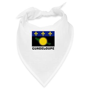 Guadeloupe Flagge - Bandana - Weiß - Vorne
