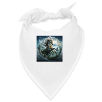 Wassermann Pferd - Bandana - Weiß - Vorne