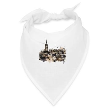 Edinburgh, die Hauptstadt Schottlands - Bandana - Weiß - Vorne