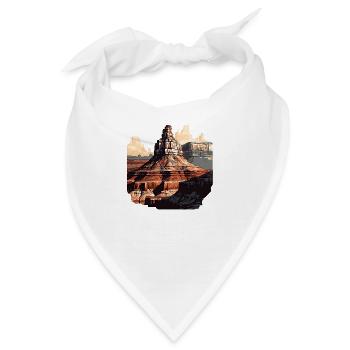Der Grand Canyon in Arizona - Bandana - Weiß - Vorne