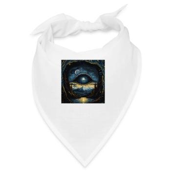 vintage band album cover design - Bandana - Weiß - Vorne