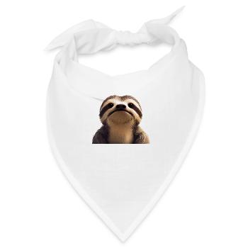 Faultier Faultierzeichnung Faultiere Müdigkeit - Bandana - Weiß - Vorne