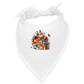 Rio de Janeiro eine quirlige Stadt am Zuckerhut - Bandana - Weiß - Vorne