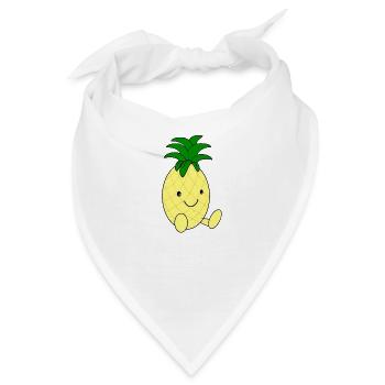 Süße Ananas - Bandana - Weiß - Vorne
