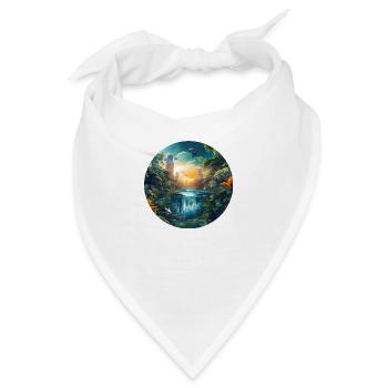 Ein Sonnenuntergang in der Grossstadt im Amazonas - Bandana - Weiß - Vorne