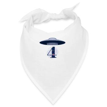 4. Jahrestag des UFO-Angriffs - Bandana - Weiß - Vorne