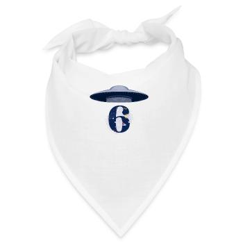 6. Jahrestag des UFO-Angriffs - Bandana - Weiß - Vorne