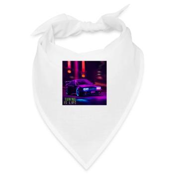 Tuning Cars - Bandana - Weiß - Vorne