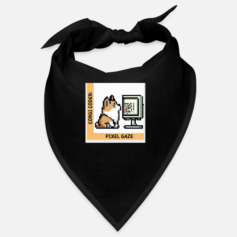 Corgi Coder: Pixel Gaze Bandana