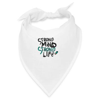 Starker Geist, starkes Leben - Bandana - Weiß - Vorne