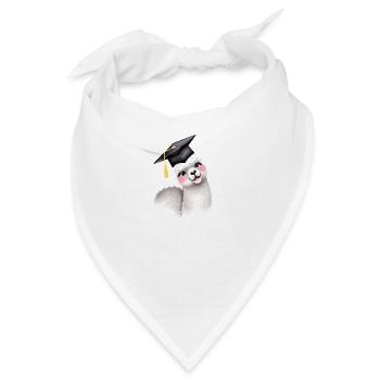 Bachelor Schulabschluss Alpaka Studium Absolvent - Bandana - Weiß - Vorne