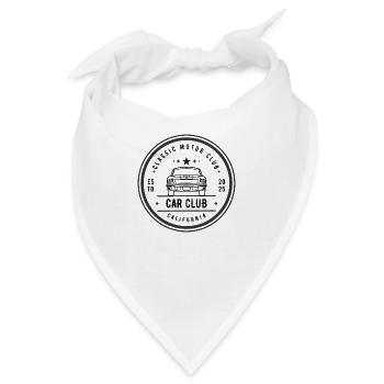 Classic Motor Car Club - Bandana - Weiß - Vorne