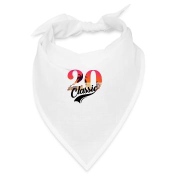 Jahrgang 1920-20-jähriges Jubiläum - Bandana - Weiß - Vorne