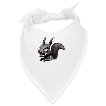 Böses Eichhörnchen - Bandana - Weiß - Vorne