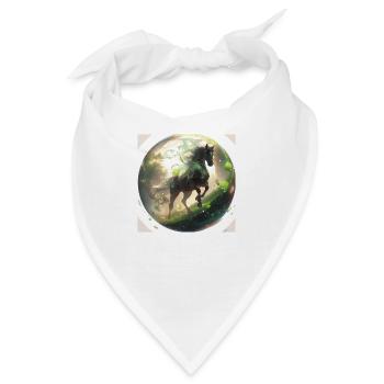 Der edle Hengst - Bandana - Weiß - Vorne