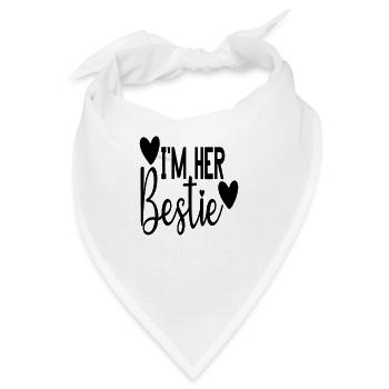 I´m Her Bestie - Bandana - Weiß - Vorne