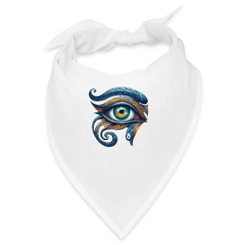 Calamaya - Auge des Horus - Udjat-Auge - Bandana - Weiß - Vorne