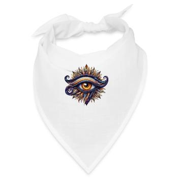 Sevendoors - Auge des Horus - Oudjat Eye - Bandana - Weiß - Vorne
