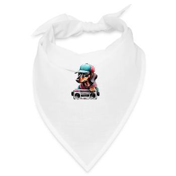 Hundehalter Hunde Dachshund Hund Dackelwelpe - Bandana - Weiß - Vorne