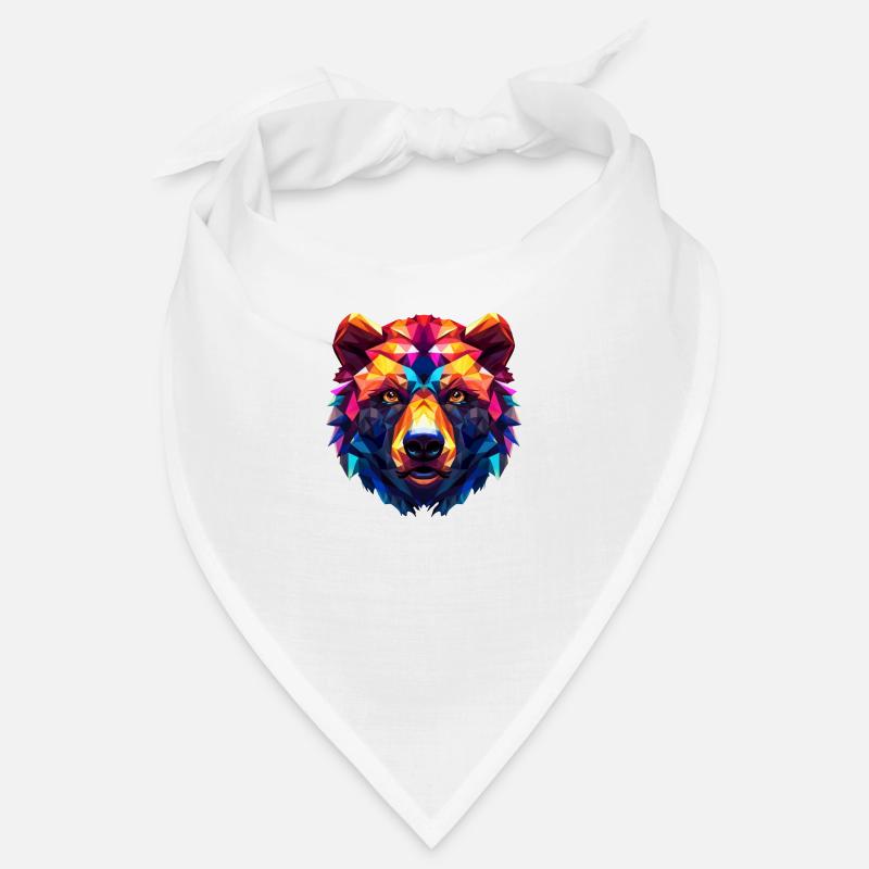 Bunter Bärenkopf Bandana