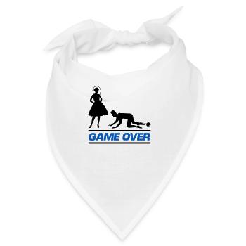 ehepaar game over - Bandana - Weiß - Vorne