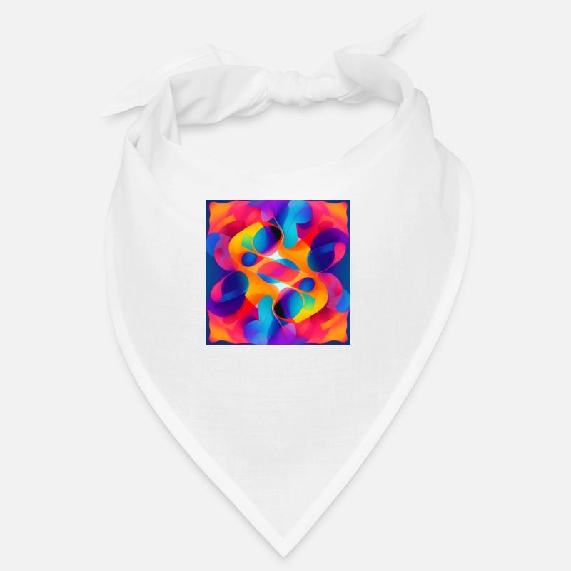 Abstrait - Bandana - blanc
