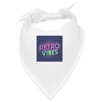 Retro Vibes - Bandana - Weiß - Vorne