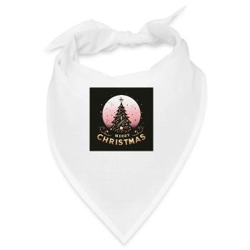 Frohe Weihnachten - Bandana - Weiß - Vorne