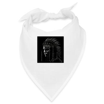 Indianer Stammesführer Schamane Ureinwohner - Bandana - Weiß - Vorne