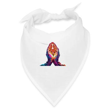 Pray to Heaven - Bandana - Weiß - Vorne