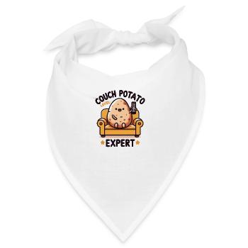 Couch Potato Experte - Bandana - Weiß - Vorne