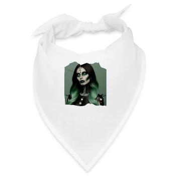 Hexenangst Furchteinflößender Albtraum Geisterhafter Satan - Bandana - Weiß - Vorne