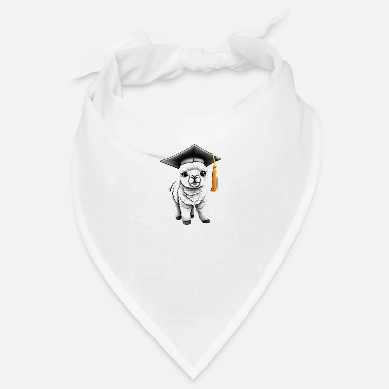 Bachelor Absolvent Schulabschluss Alpaka Studium Bandana