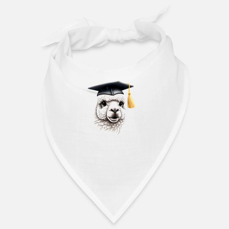 Bachelor Absolvent Schulabschluss Alpaka Studium Bandana