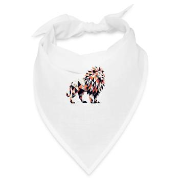 Löwe // lion - Bandana - Weiß - Vorne