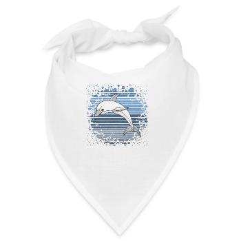 Delfin - Bandana - Weiß - Vorne